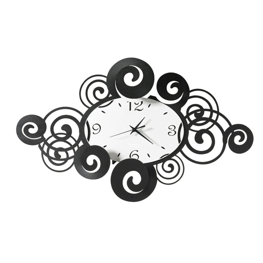 Design wall clock Arabesque horizontal