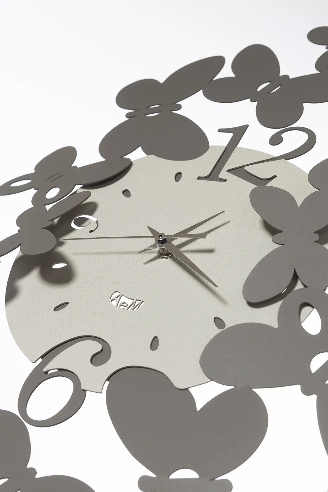 Design wall clock butterflies Papillon large Arti e Mestieri