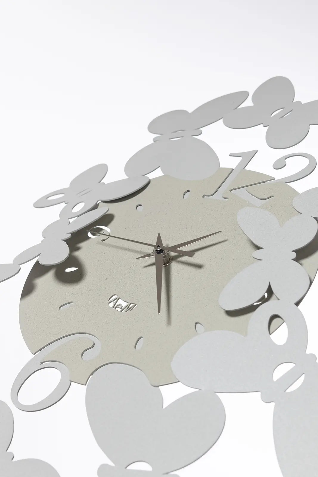 Design wall clock butterflies Papillon large