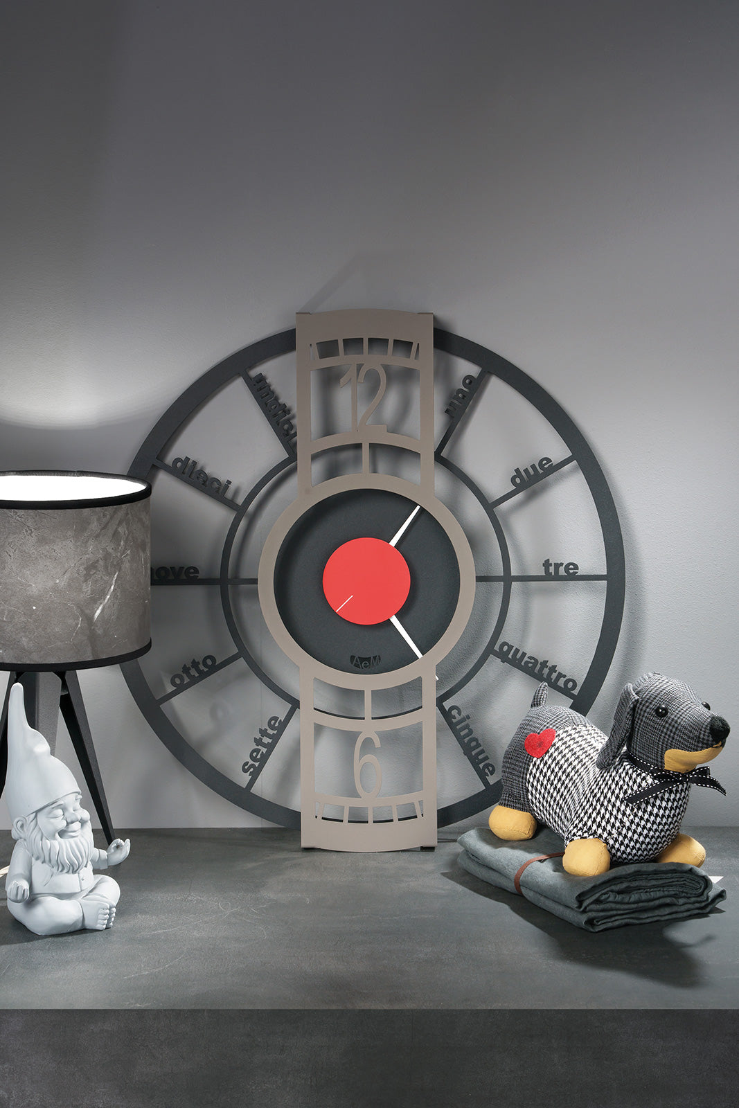 Push The Button wall clock