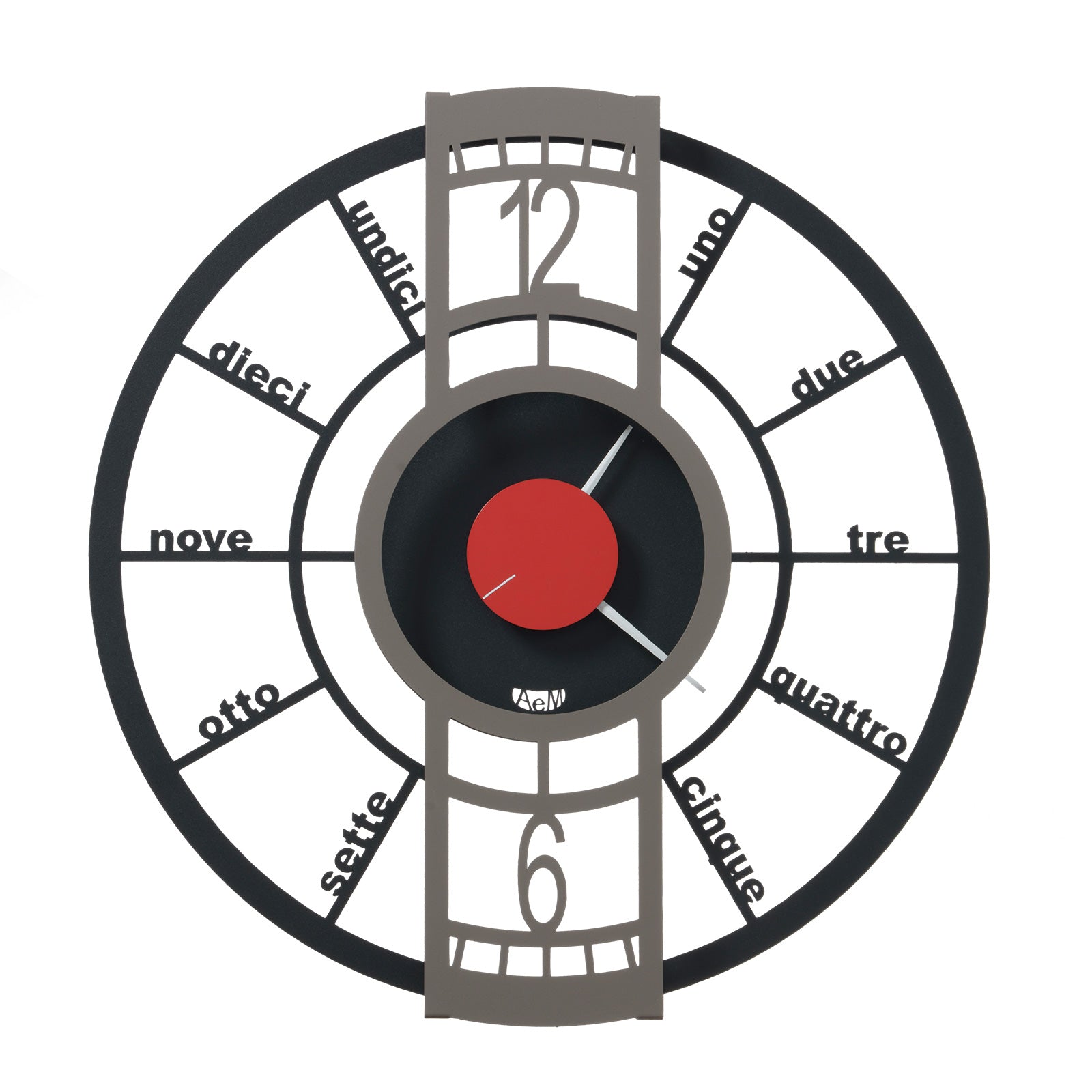 Push The Button wall clock | Arti e Mestieri