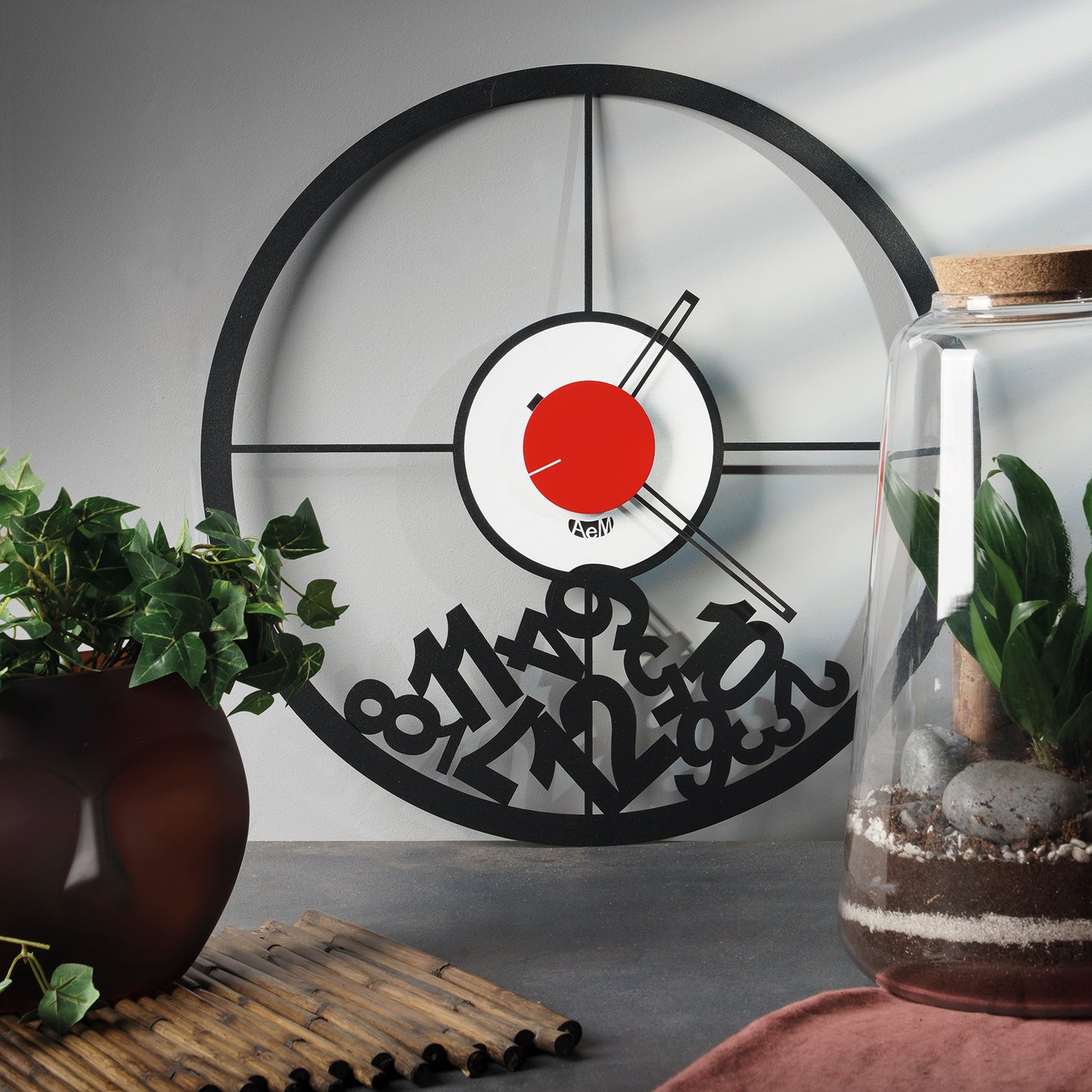 Mixer designer wall clock