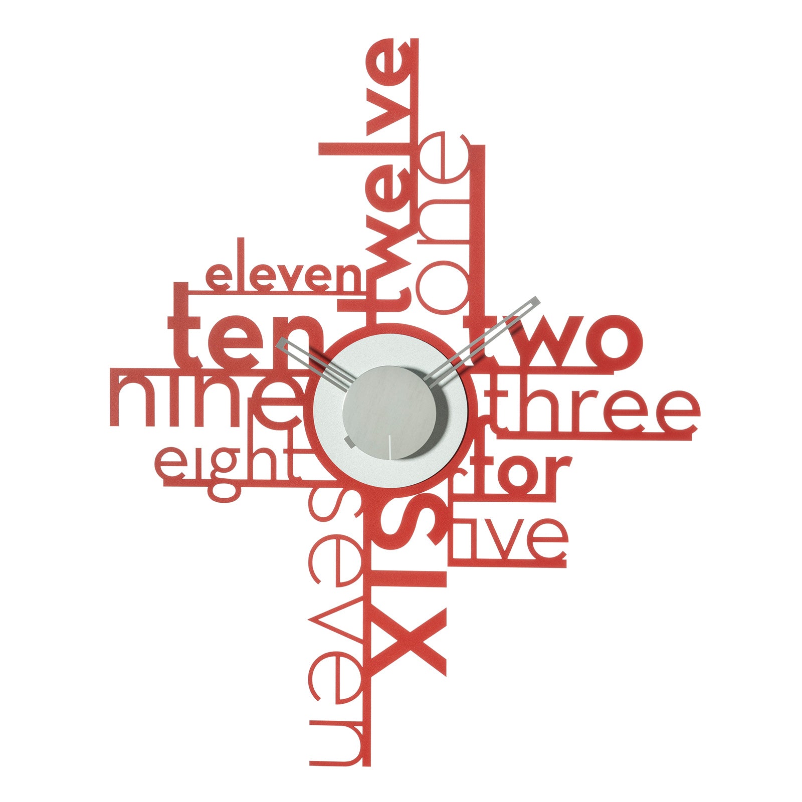 Wall Watch Lettering Wall clock detail Lettering | Arti e Mestieri