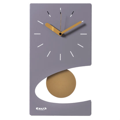 Modern design wall clock Eclipse pendulum