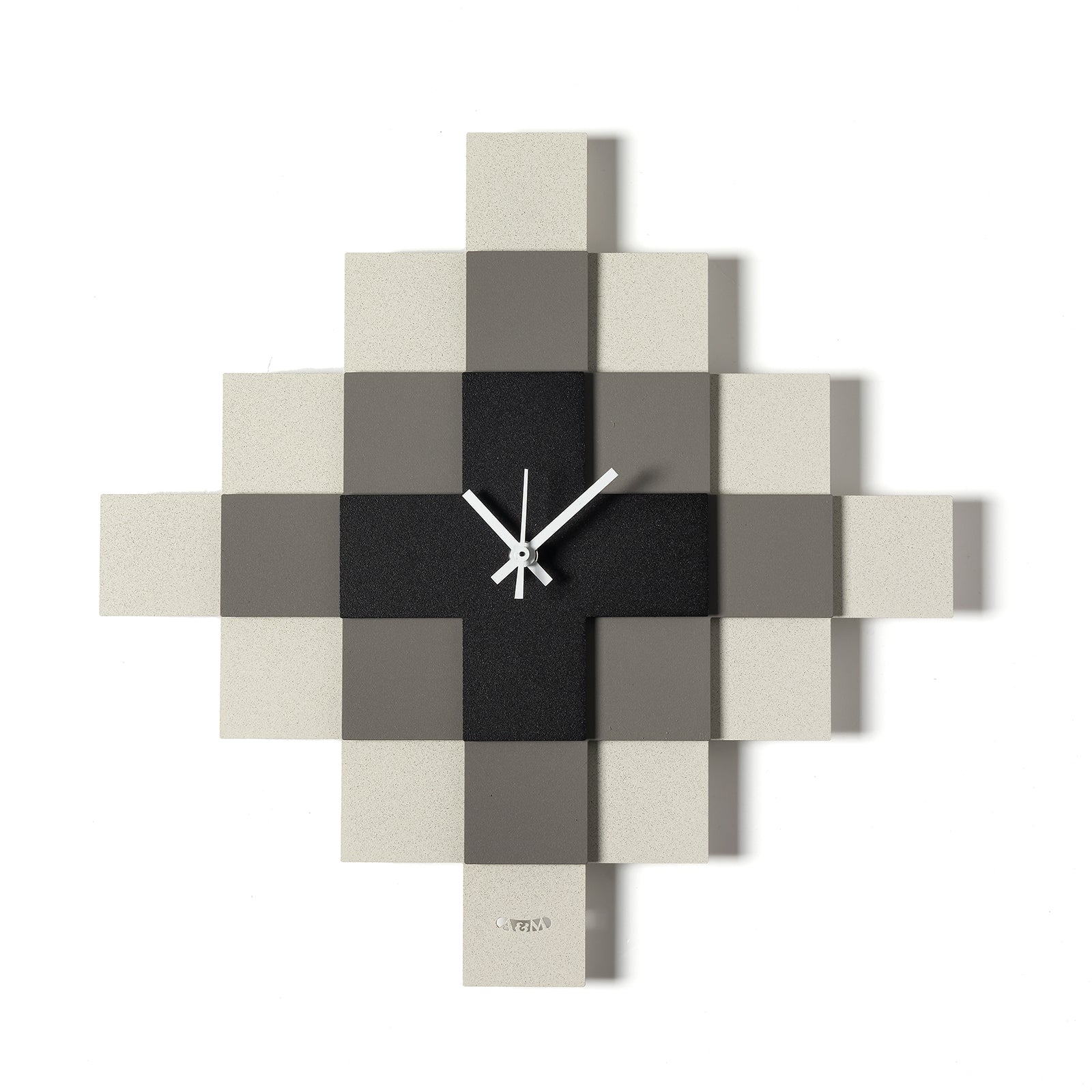 Mosaico geometric design clock