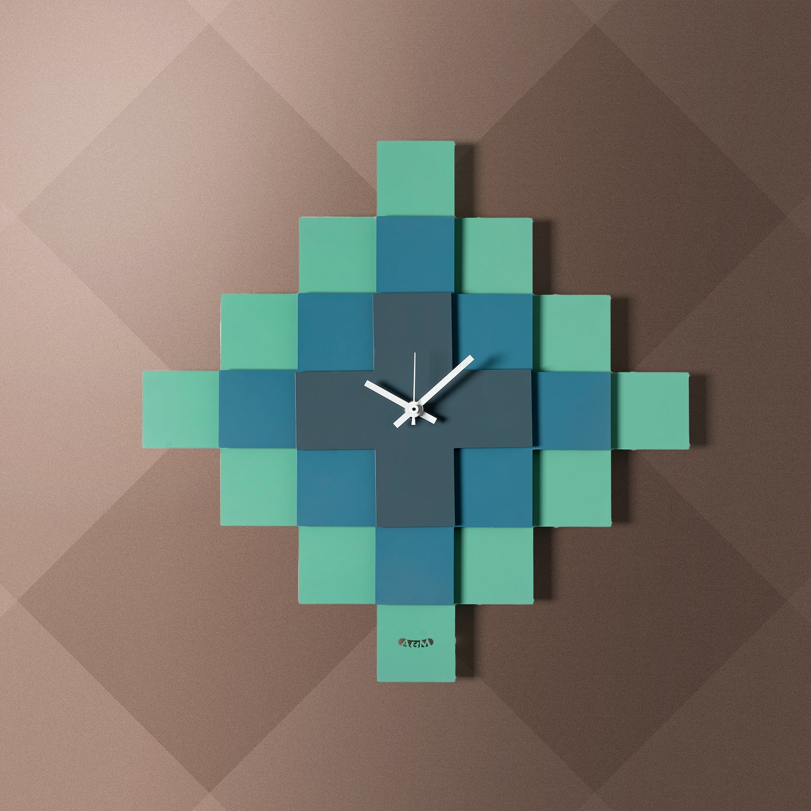 Mosaico geometric design clock