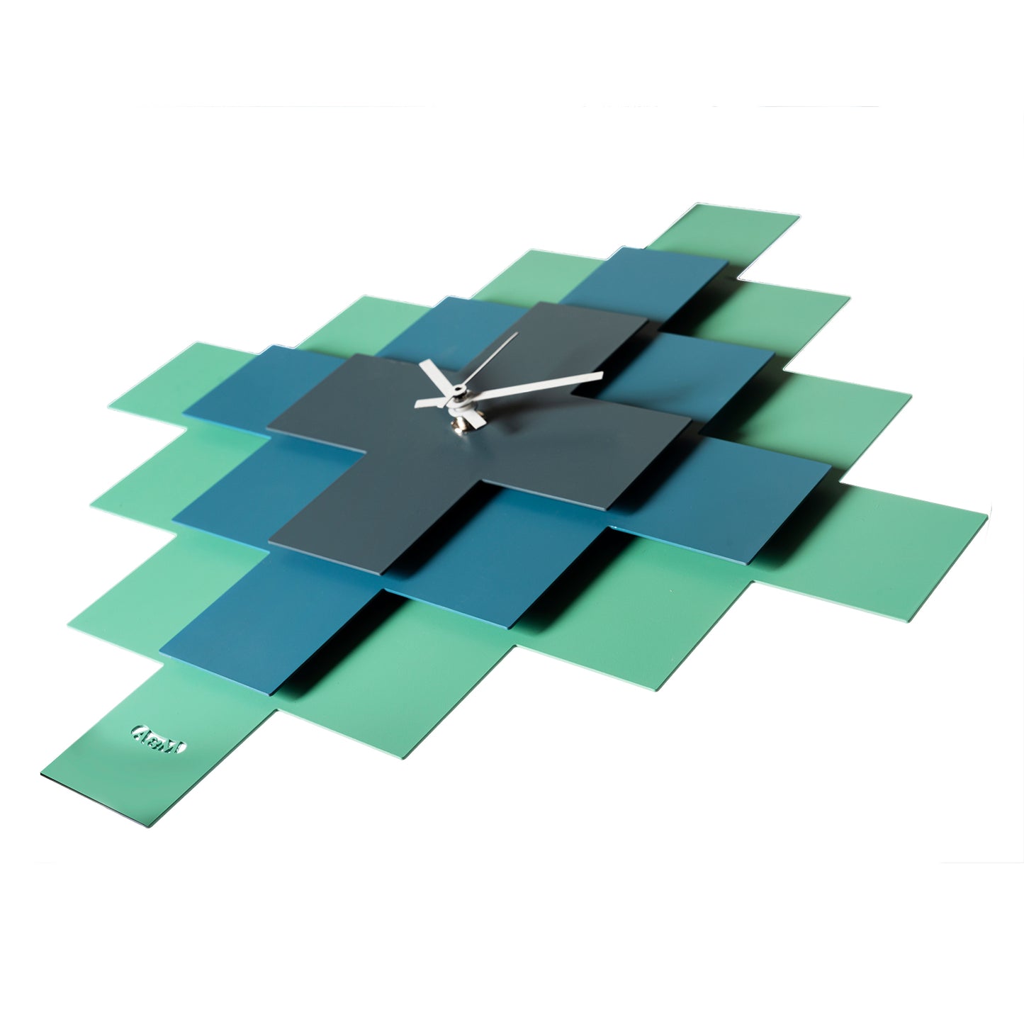 Mosaico geometric design clock