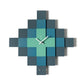 Mosaico geometric design clock