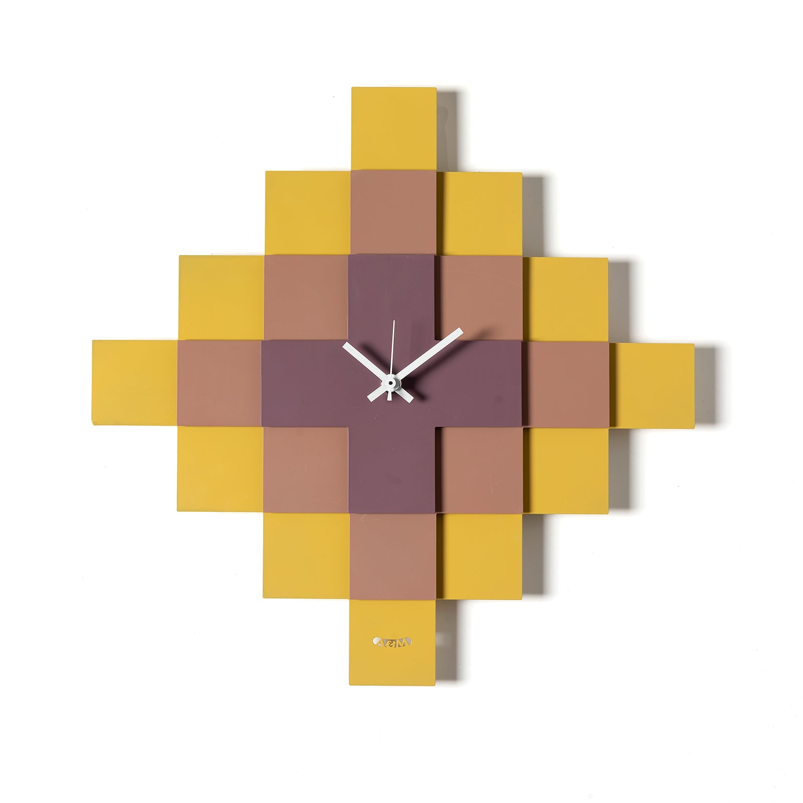 Mosaico geometric design clock