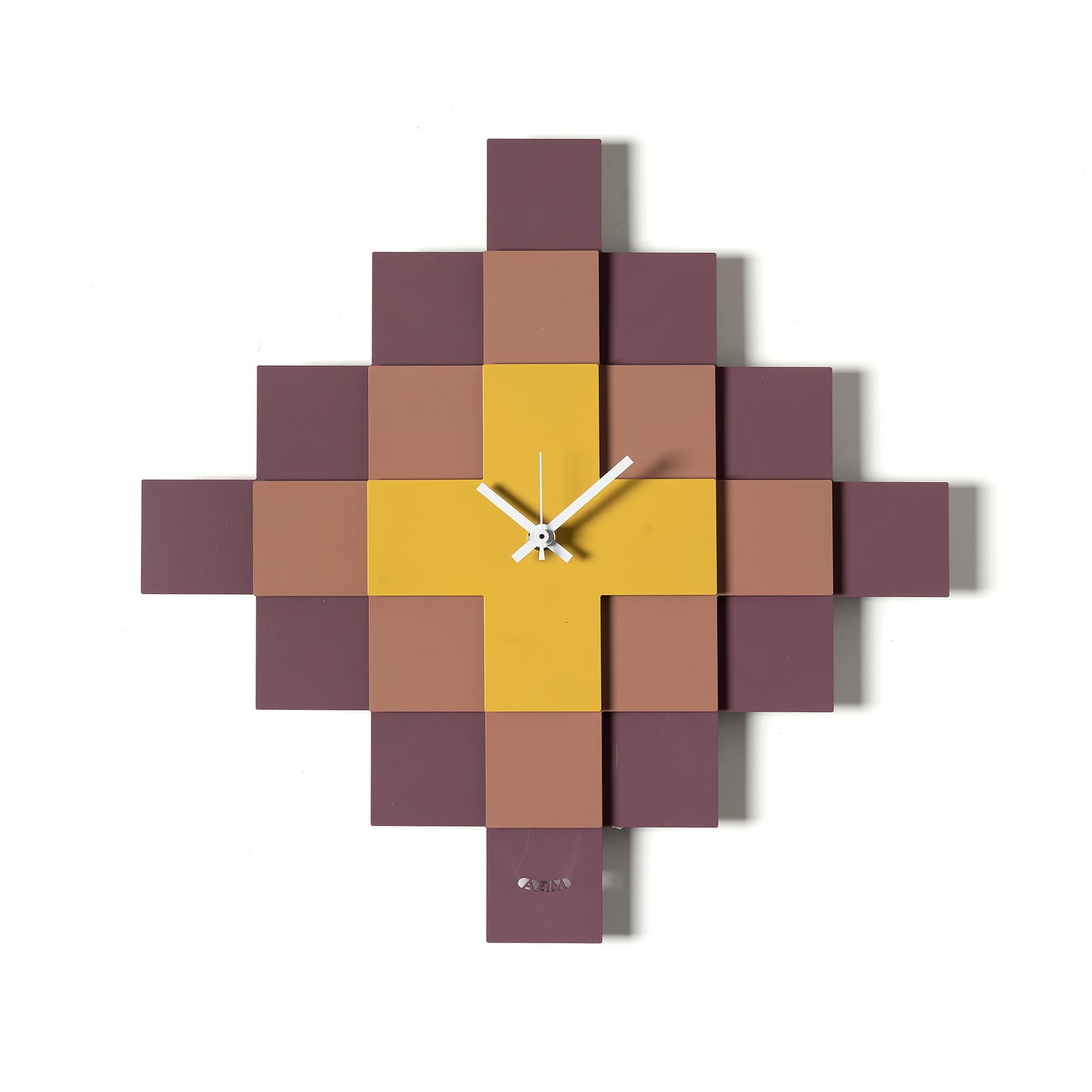 Mosaico geometric design clock