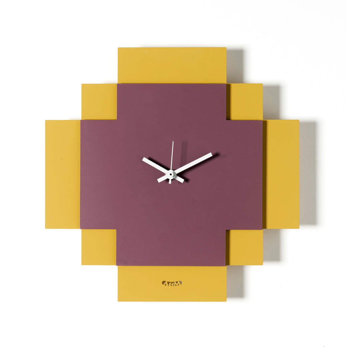 Tetris geometric design clock