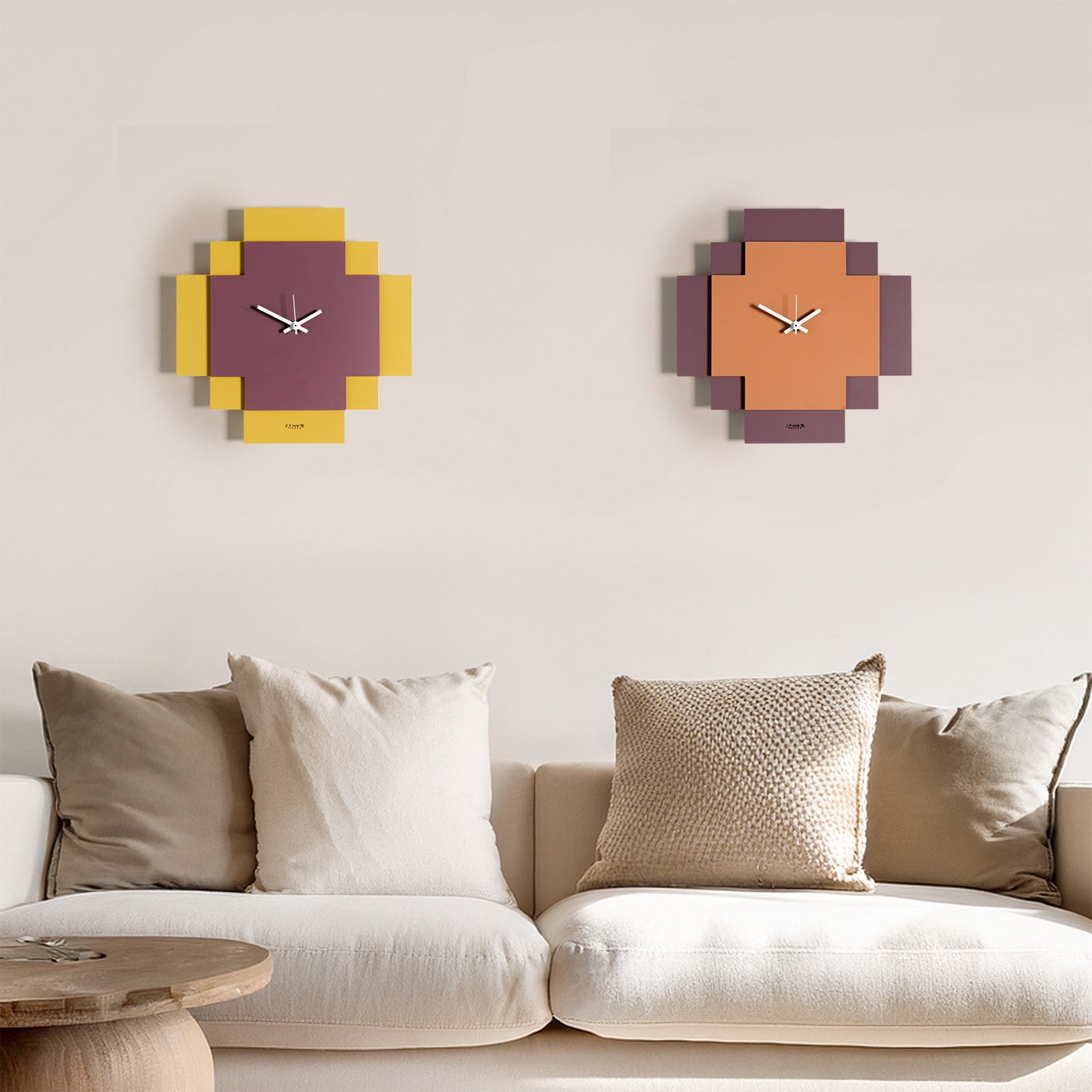 Orologio di design geometrico Tetris