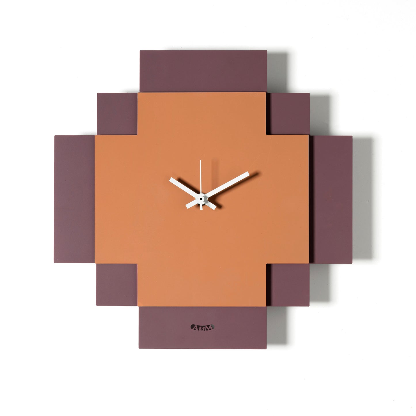 Tetris geometric design clock