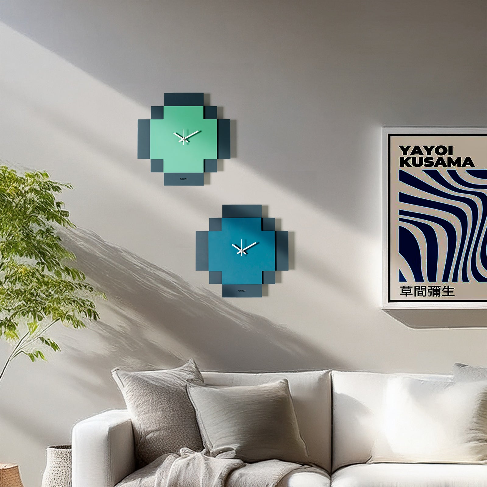 Orologio di design geometrico Tetris