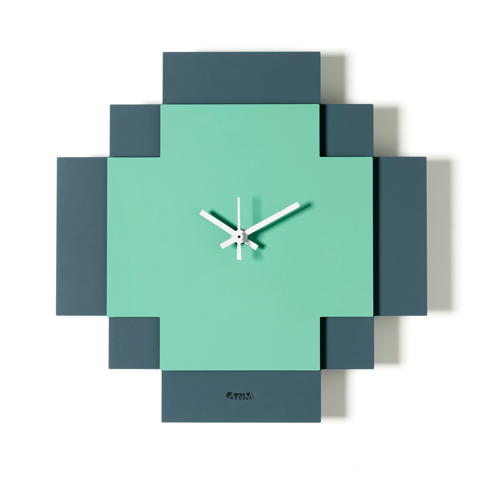 Tetris geometric design clock