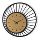 Orologio da parete di design Ray - Nero/oro laccato