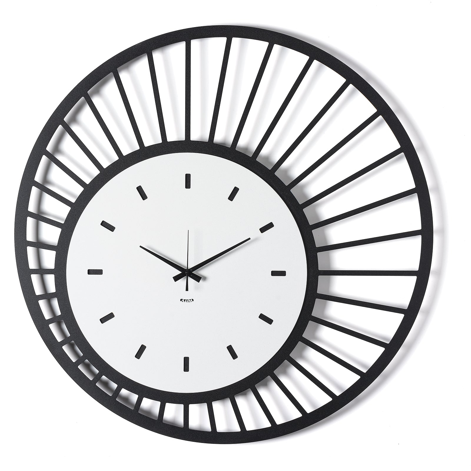 Orologio da parete di design Ray - Nero/bianco marmo