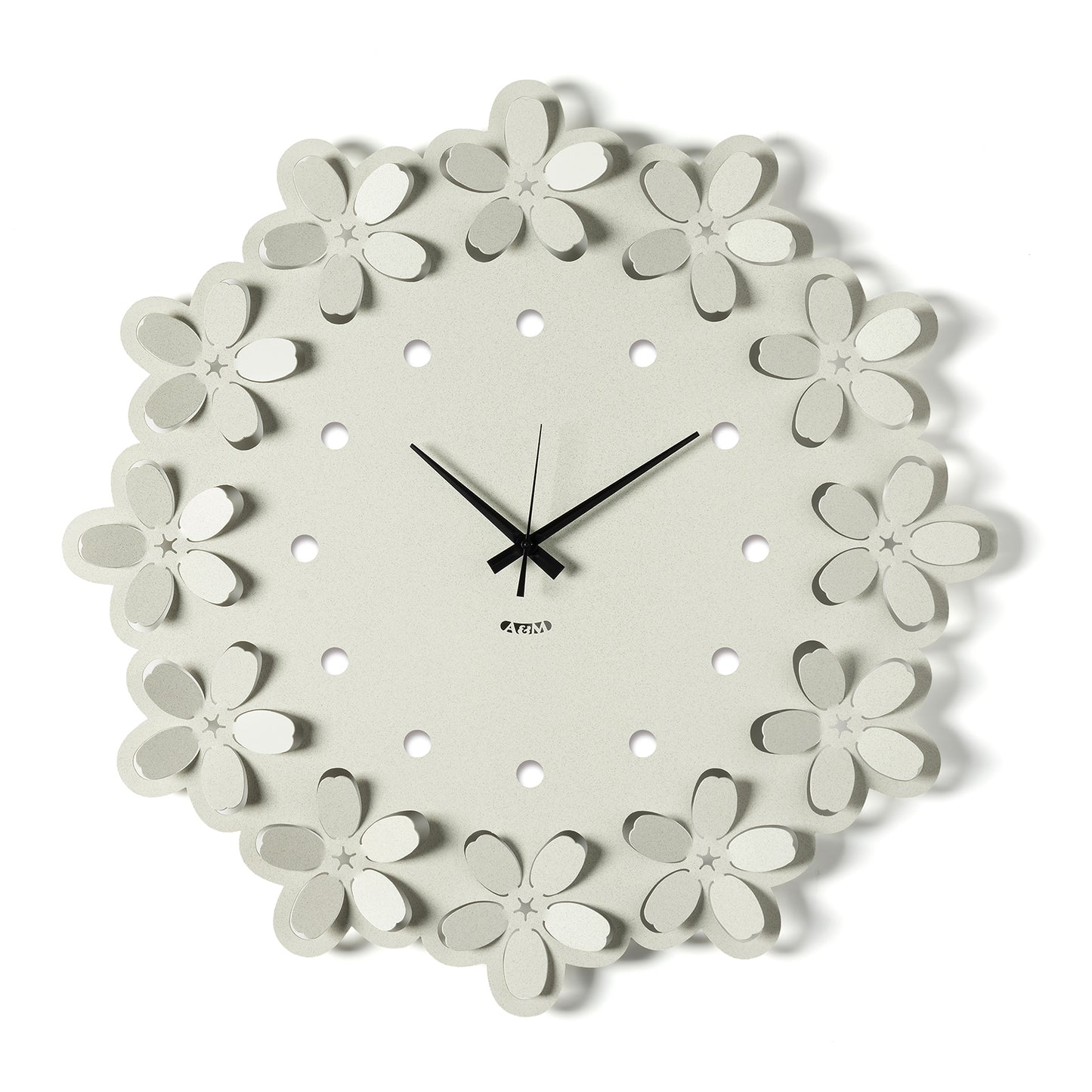 Vista frontale Orologio Ume color avorio