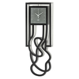 Orologio da parete verticale Magma nero Arti&Mestieri, vista frontale