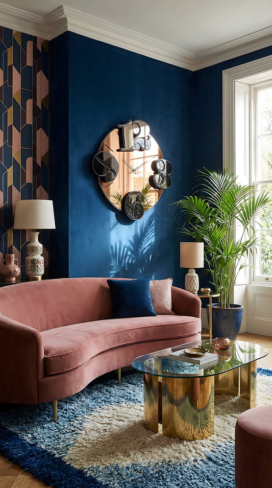 Ambientazione in salotto stile bohémien  dell'orologio Benguiat della nuova collezione Arti&Mestieri 2026.