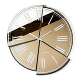 Vista frontale dell'orologio Kintsugi di Arti&Mestieri ispirato alla tecnica giapponese, vetro Crystal Luxe bronzo serigrafato