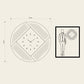 Orologio Oblique Disegno quotato. Proporzioni dell'orologio