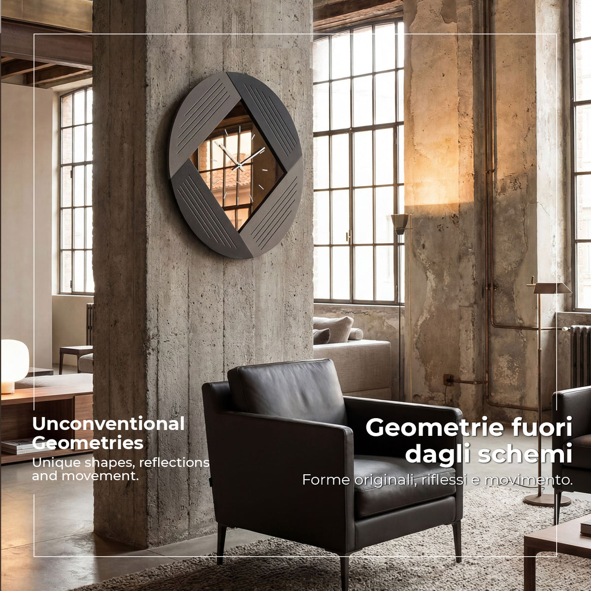 Foto ambientata dell'orologio Oblique di Arti&Mestieri.
