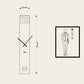Orologio Time Tower. Disegno quotato. Proporzioni dell'orologio