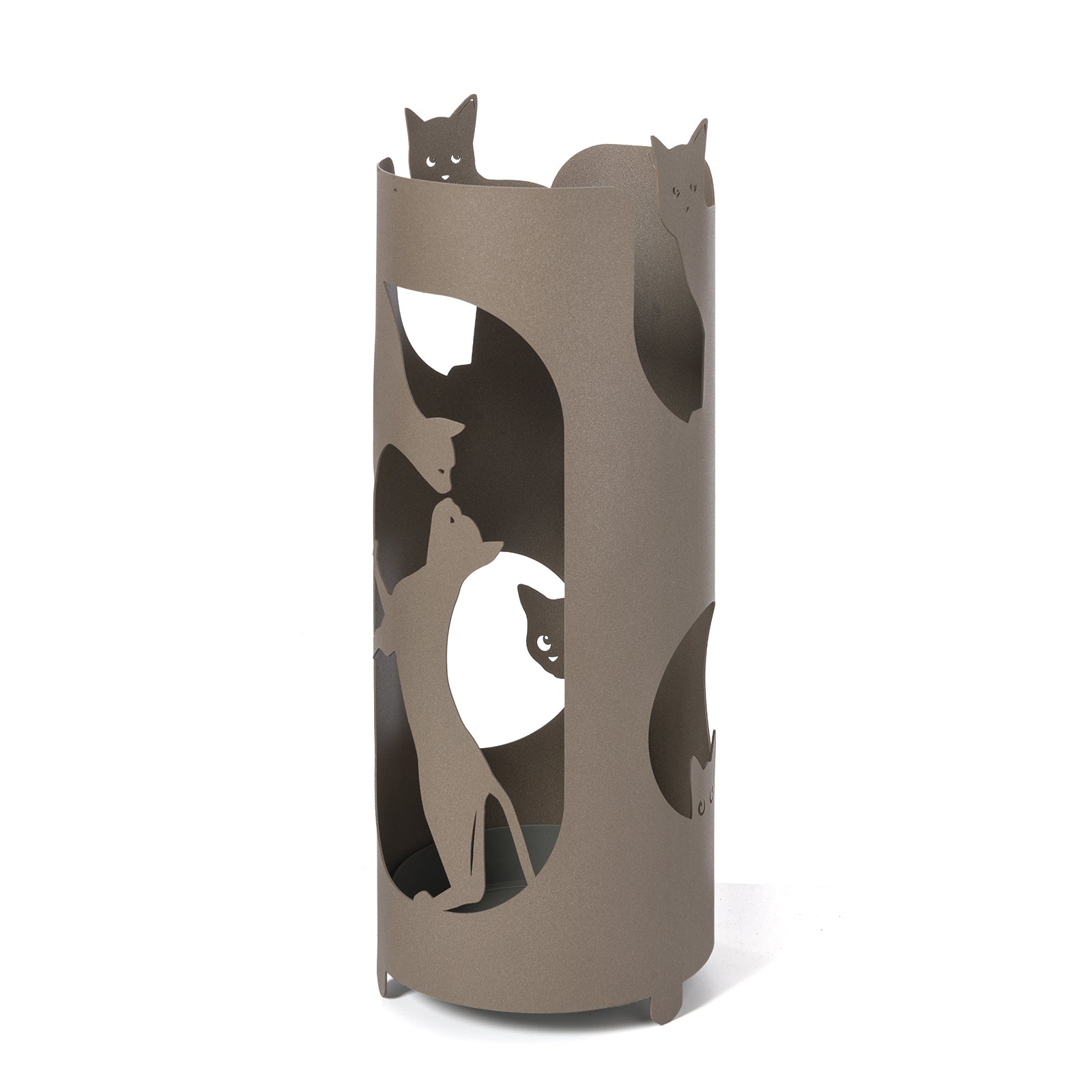 Portaombrelli con tema gatti Silvestro di colore beige