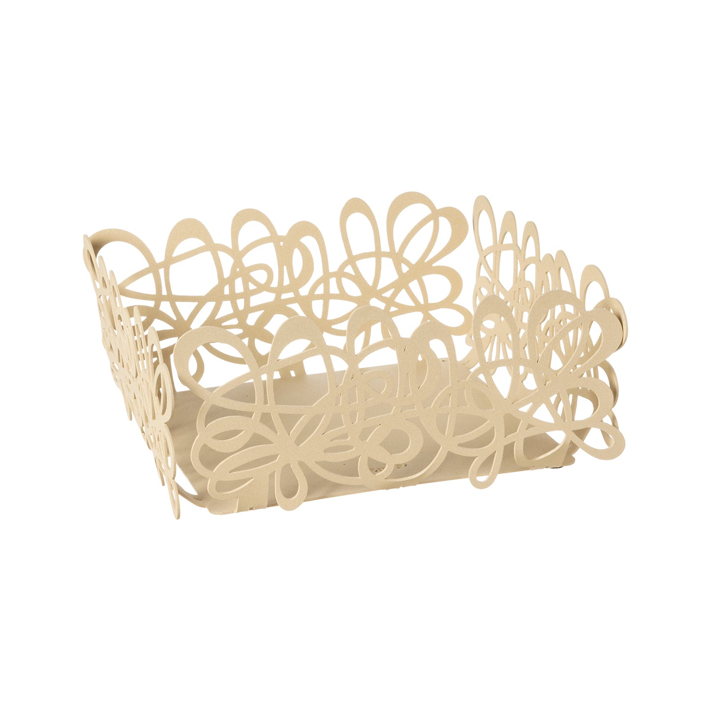 Porta tovaglioli Scarabocchio di colore chantilly Arti&Mestieri vuoto, vista tre quarti