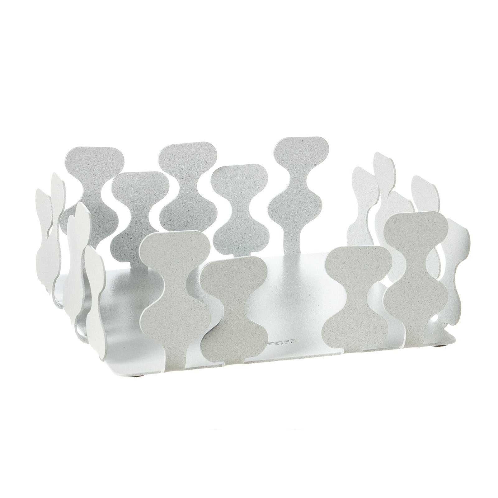 Porta tovaglioli Nori bianco marmo Arti&Mestieri vuoto, vista tre quarti