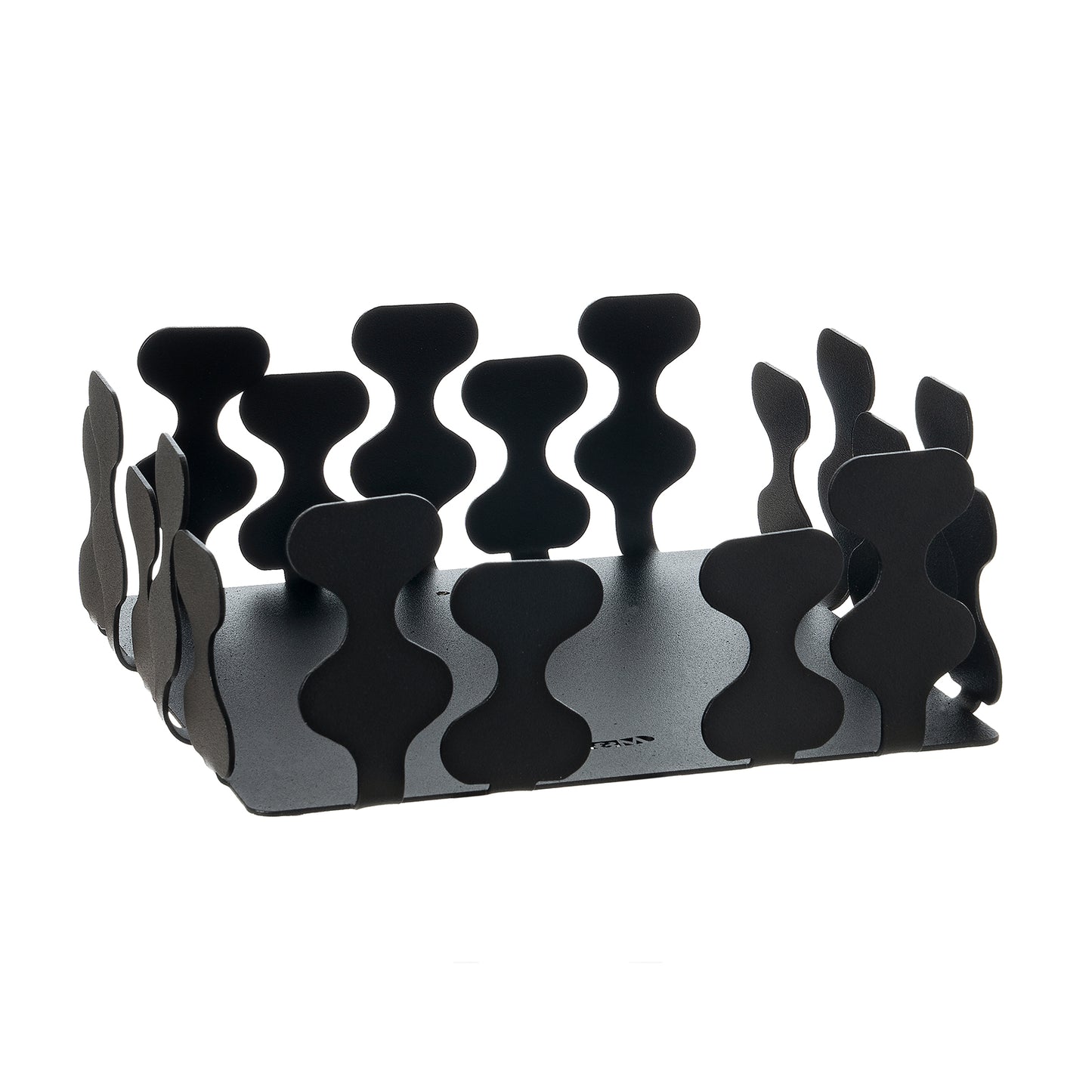 Porta tovaglioli Nori nero Arti&Mestieri vuoto, vista tre quarti