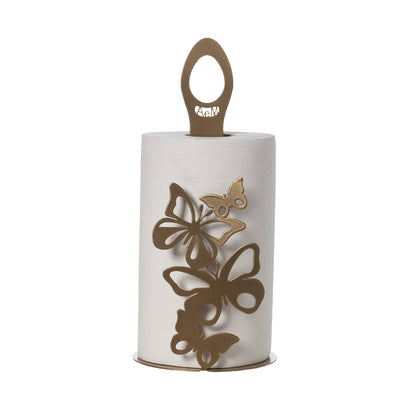 Porta rotoli Farfalloso Oro Laccato