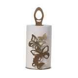 Porta rotoli Farfalloso Oro Laccato