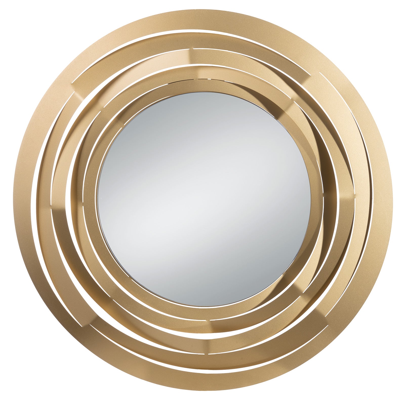 Specchio da parete grande Origami circolare