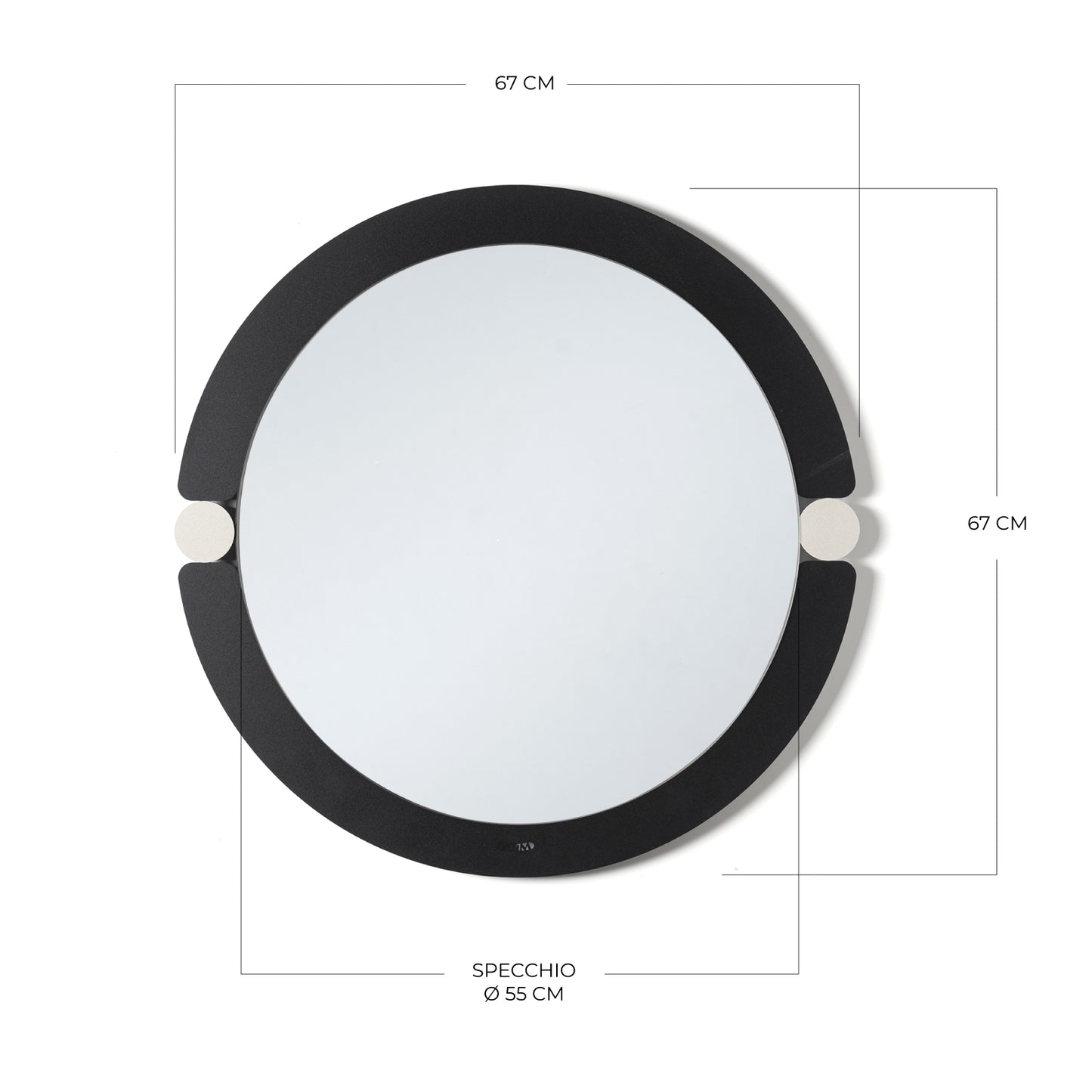Specchio moderno da parete Alchimia tondo