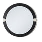 Specchio da parete di design moderno Alchimia tondo di colore nero/avorio