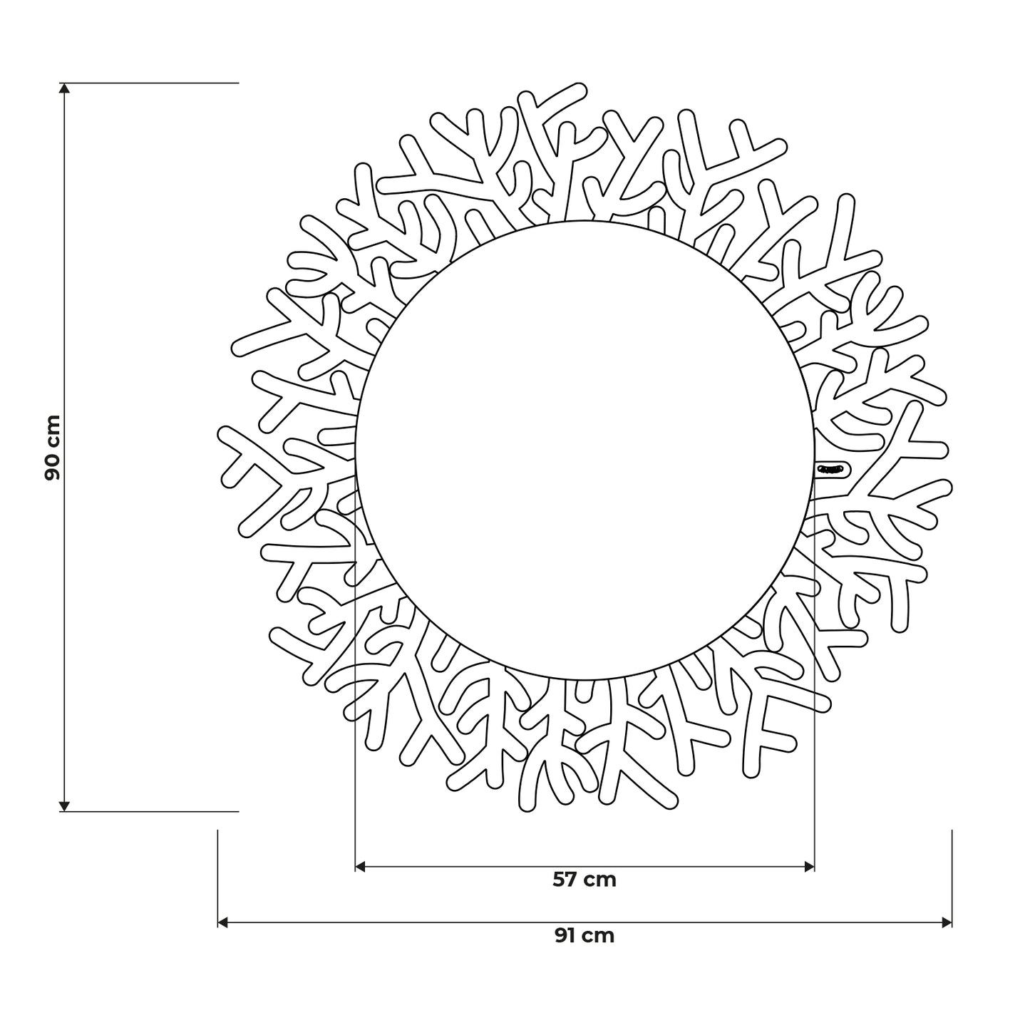 Dimensioni dello specchio Strava Arti&Mestieri