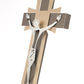 Small sacred iron art wall crucifix