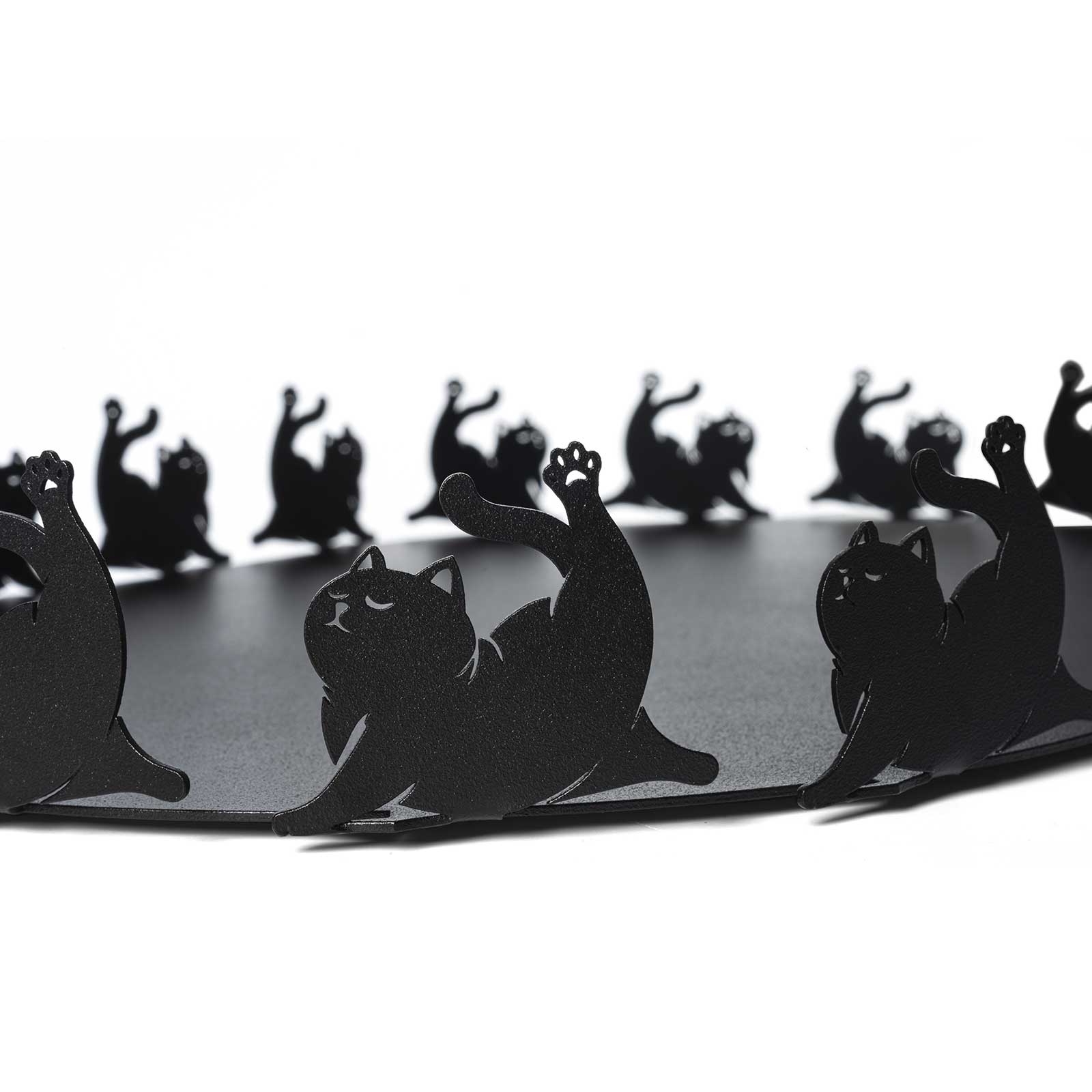 Particolare del gatto Mattisse vassoio nero