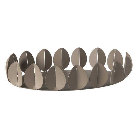 Vassoio con motivi floreali Ficus di colore beige