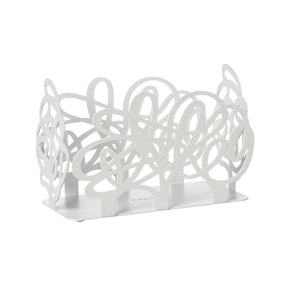 Porta bicchieri da cucina Scarabocchio bianco marmo Arti&Mestieri vuoto, vista tre quarti
