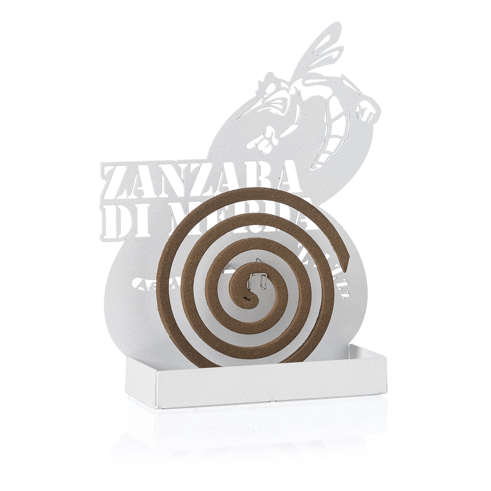 Porte-encens à Poser Arti E Mestieri – Oiseau Zampirone – Fer Laqué – Anthracite – Design Italien