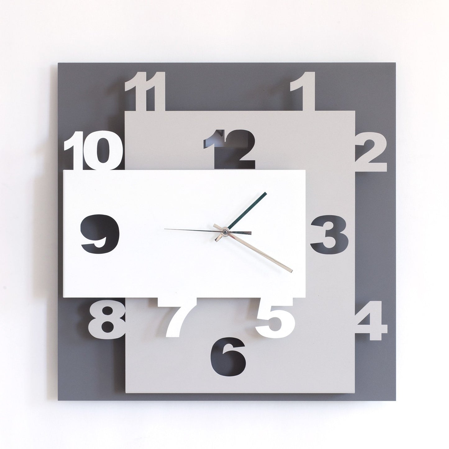 Modern wall clock Ziggurat