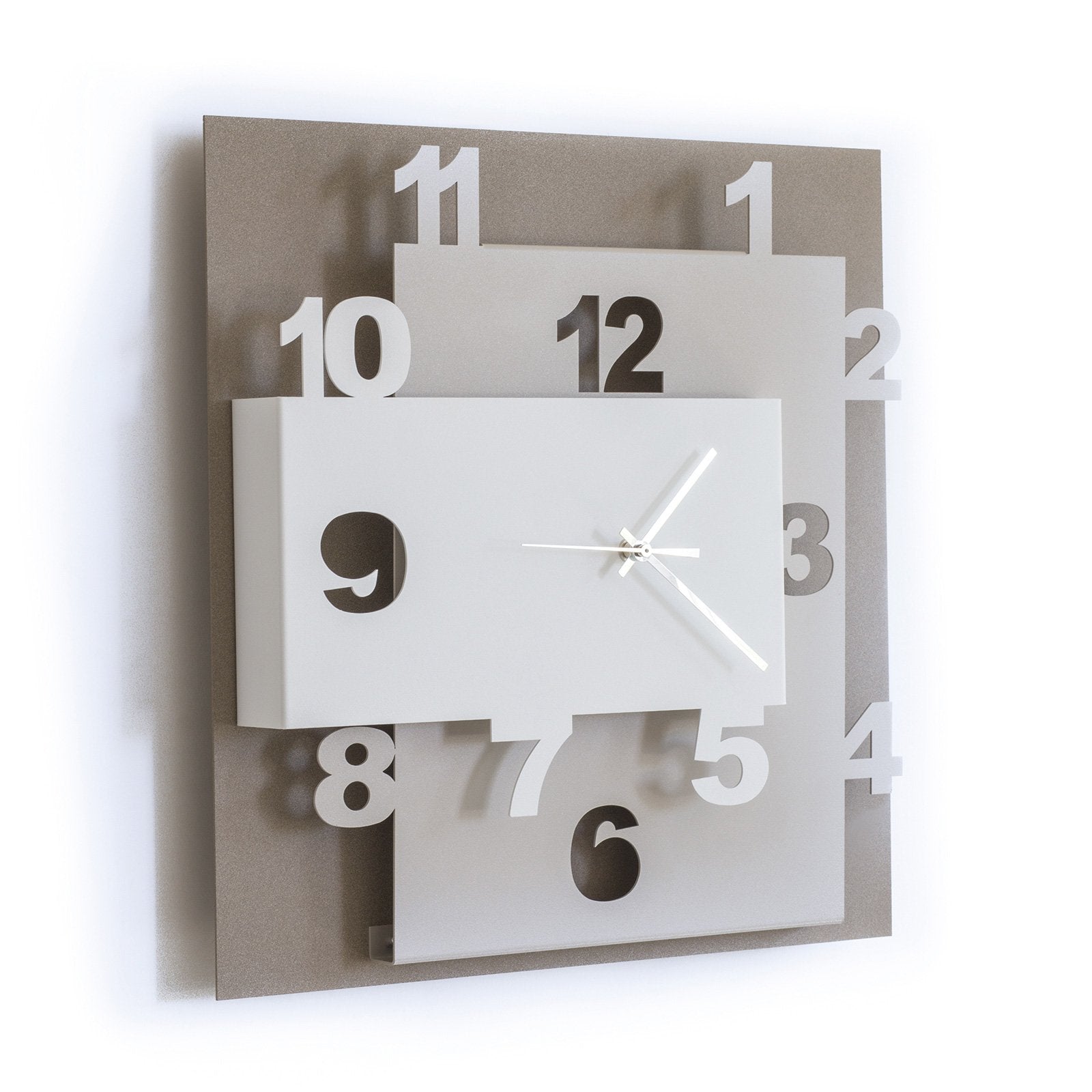 Modern wall clock Ziggurat