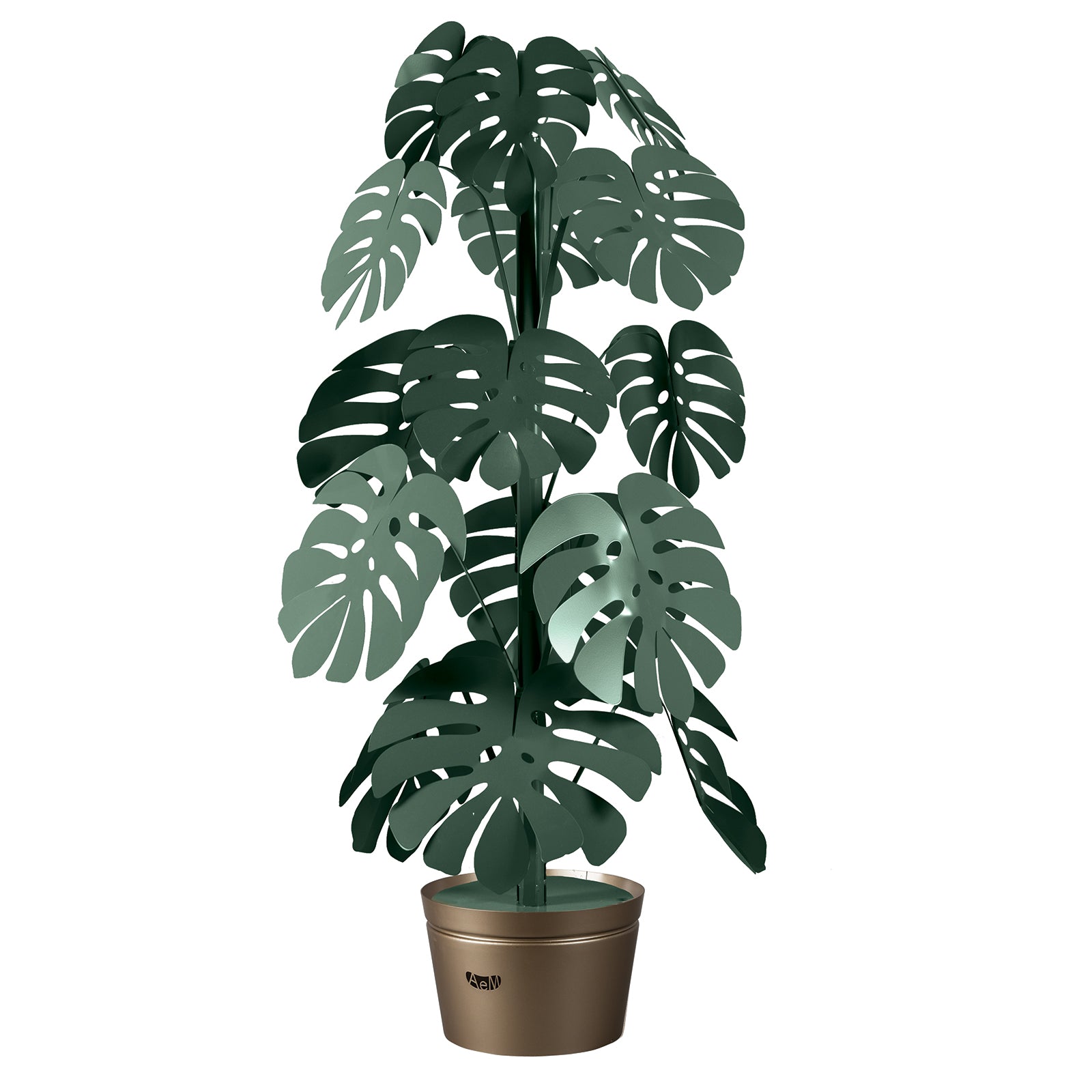 Lampada da terra moderna Monstera grande