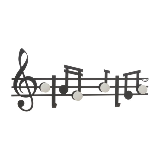 Iron wall hanger with musical notes Music