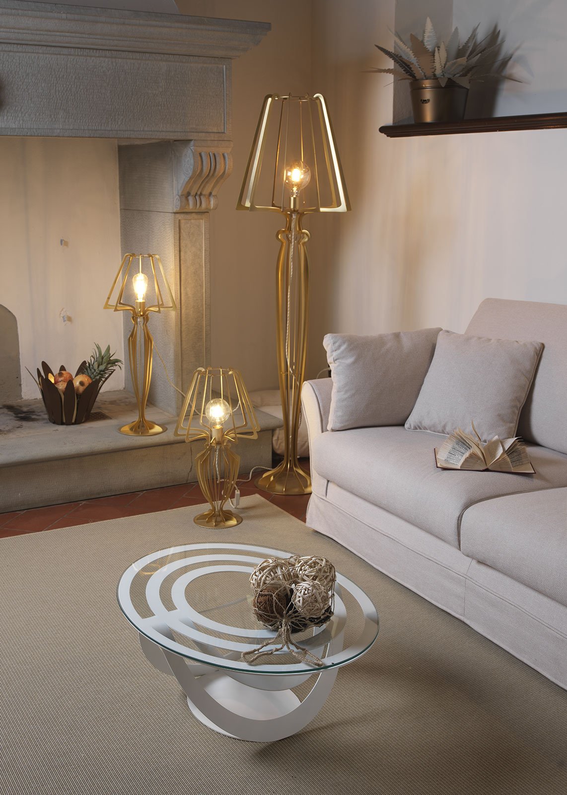 Modern living room floor lamp Minerva