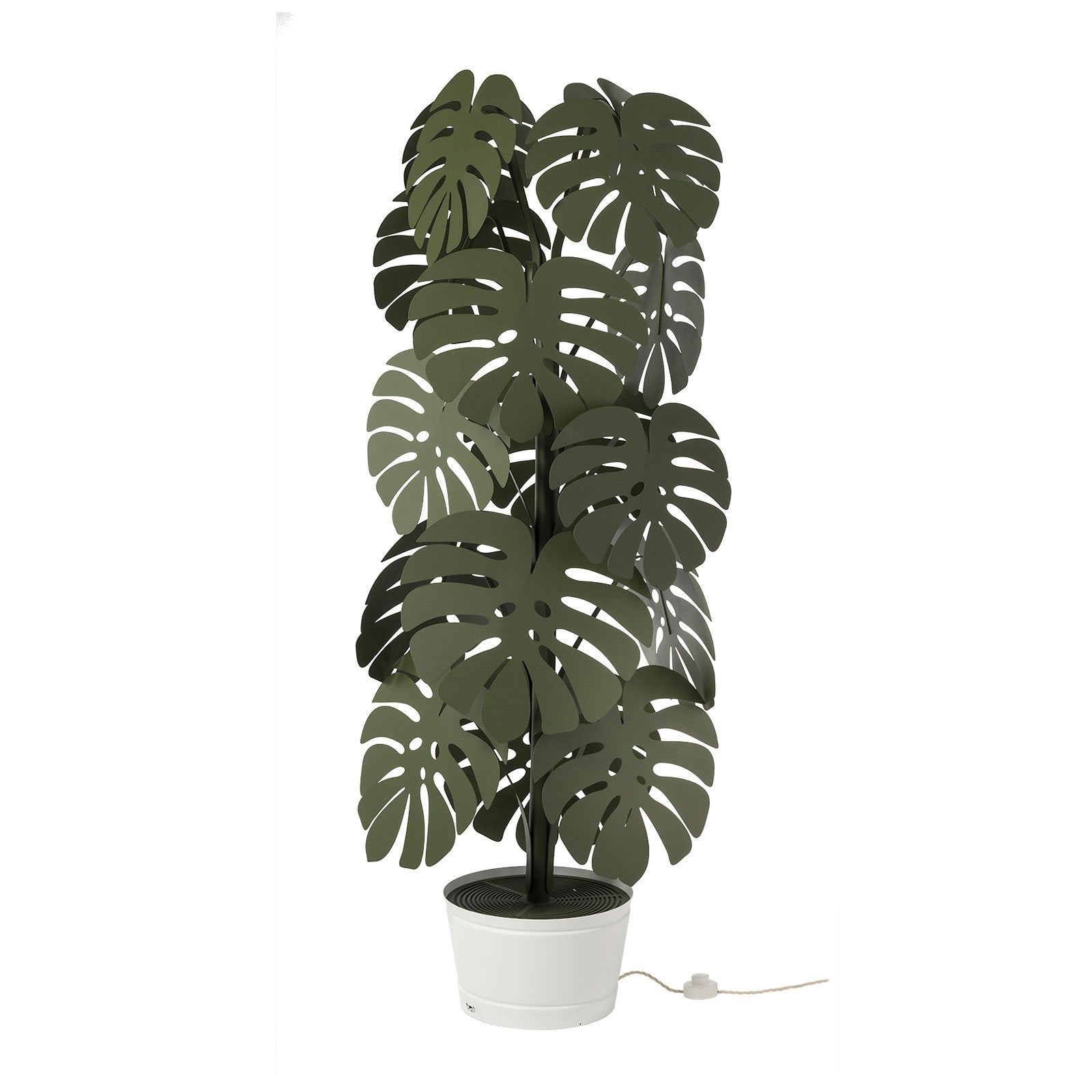 Lampada da terra moderna Monstera grande