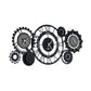 Horloge murale 3 fuseaux horaires Fuso Meccano